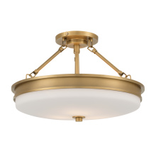 Minka-Lavery 14086-732 - Halora 15.25" 3-Light Semi-Flush Mount