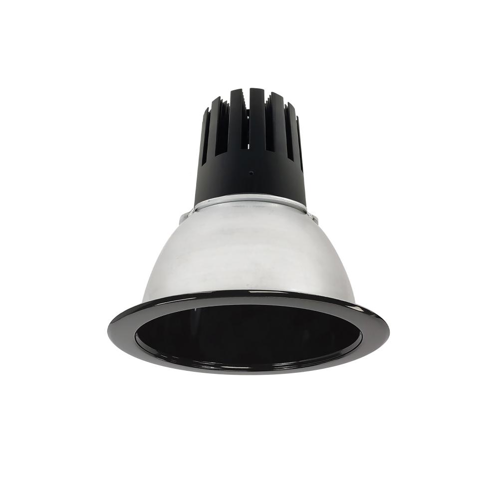 6" Sapphire III Round Open Reflector, 4500lm, 3000K, Flood Optic, Black Reflector/Black Flange