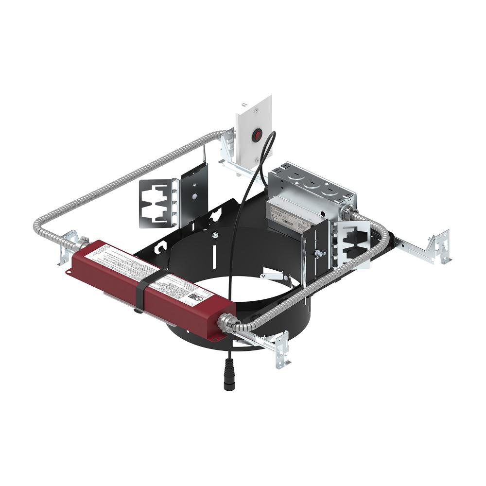 8" Sapphire III Non-IC New Construction Housing w/ Remote Test Switch EM Driver, 36W / 3500lm,