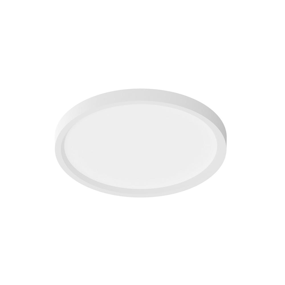 7" SURF Round LED Surface Mount with Dedicated CCT, 1100lm / 14W, 2700K, Matte Powder White