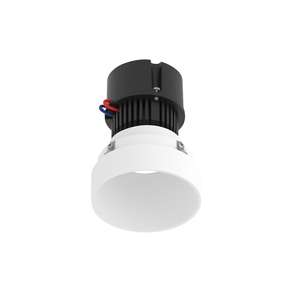 4" Pearl 120V LED Round Trimless Retrofit Downlight, 1150lm / 10W, 3000K, Warm White Finish