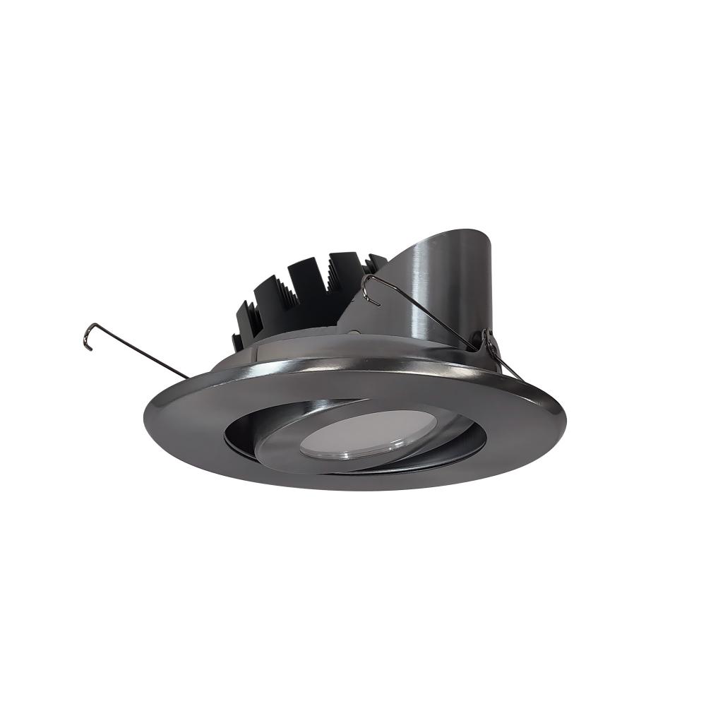 5" Marquise III Adjustable Surface Gimbal, 1500lm, 3000K, Flood Optic, Natural Metal Reflector &