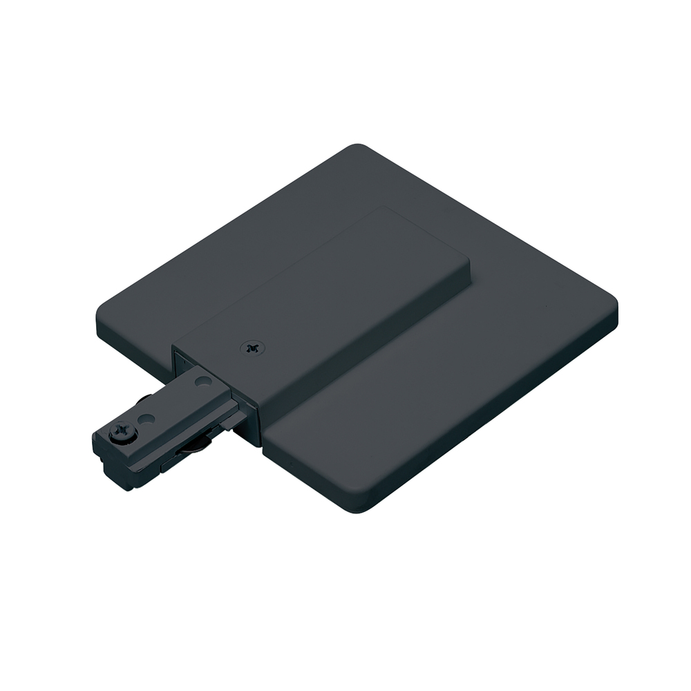 Live End Feed with Canopy, Two-Circuit Track, Black Finish