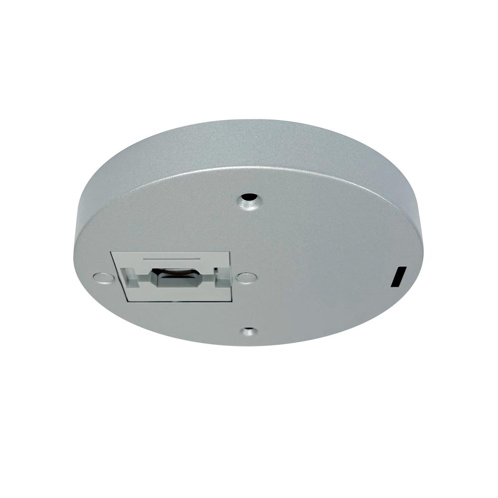 Round Monopoint Canopy for Aiden Track Head (NTE-850), Silver Finish