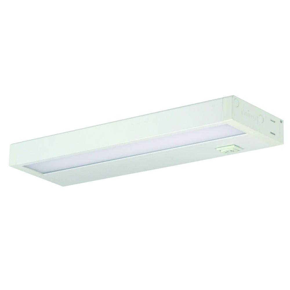 11" LEDUR Under Cabinet with Dedicated CCT (3000K), 360lm/ft, 6.7W, White Finish