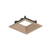 Nora NAPF-3SDNWD - 3" Apollo Square Flanged Downlight Trim, Wheat Diffused Finish