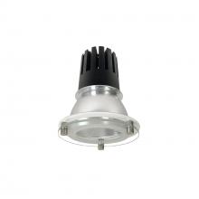 Nora NC3-48L335FMPW - 4" Sapphire III Round Deco Glass Reflector, 2500lm, 3500K, Flood Optic, Matte Powder White