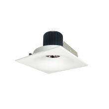 Nora NIO-4SNB35QMPW - 4" Iolite LED Square Bullnose, 10-Degree Optic, 950lm / 12W, 3500K, Matte Powder White Finish