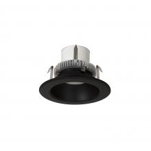 Nora NLCBC2-45127BB/AEM - 4" Cobalt Click Round Retrofit Reflector, 750lm / 10W, 2700K, Black Reflector / Black Flange,
