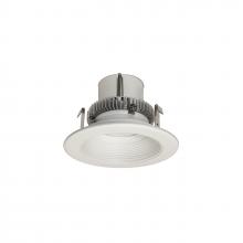 Nora NLCBC2-45235MPW/10 - 4" Cobalt Click Round Retrofit Baffle, 1000lm / 12W, 3500K, Matte Powder White Baffle / Matte