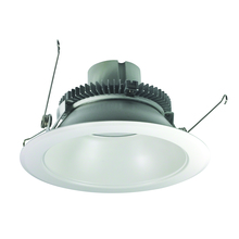 Nora NLCBC2-65127WW/A - 6" Cobalt Click Round Retrofit Reflector, 750lm / 10W, 2700K, White Reflector / White Flange