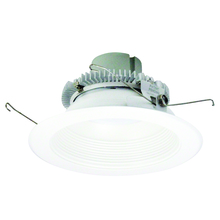 Nora NLCBC2-65240MPW/A - 6" Cobalt Click Round Retrofit Baffle, 750lm / 10W, 4000K, Matte Powder White Baffle / Matte