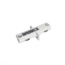 Nora NT-2310W - Straight Connector for Two-Circuit Track, White Finish