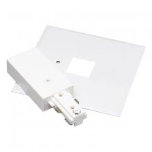 Nora NT-311W - Live End Feed with Cover for One-Circuit Track, White Finish