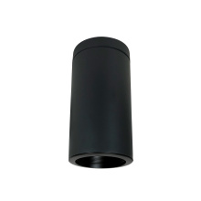 Nora NYLI-6SL251BBB - 6" Cylinder, Black, Surface Mount, 25W Med Base LED, Ref., Black
