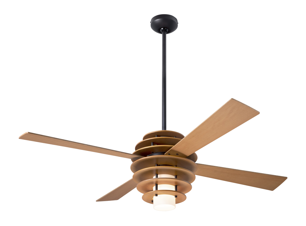 Stella Fan; Maple/Dark Bronze Finish; 52" Maple Blades; 17W LED; Fan Speed and Light Control