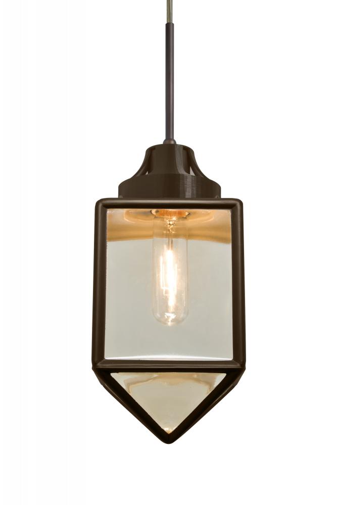 Besa, Bravo Cord Pendant, Bronze/Gold Bubble, Bronze Finish, 1x60W Medium Base