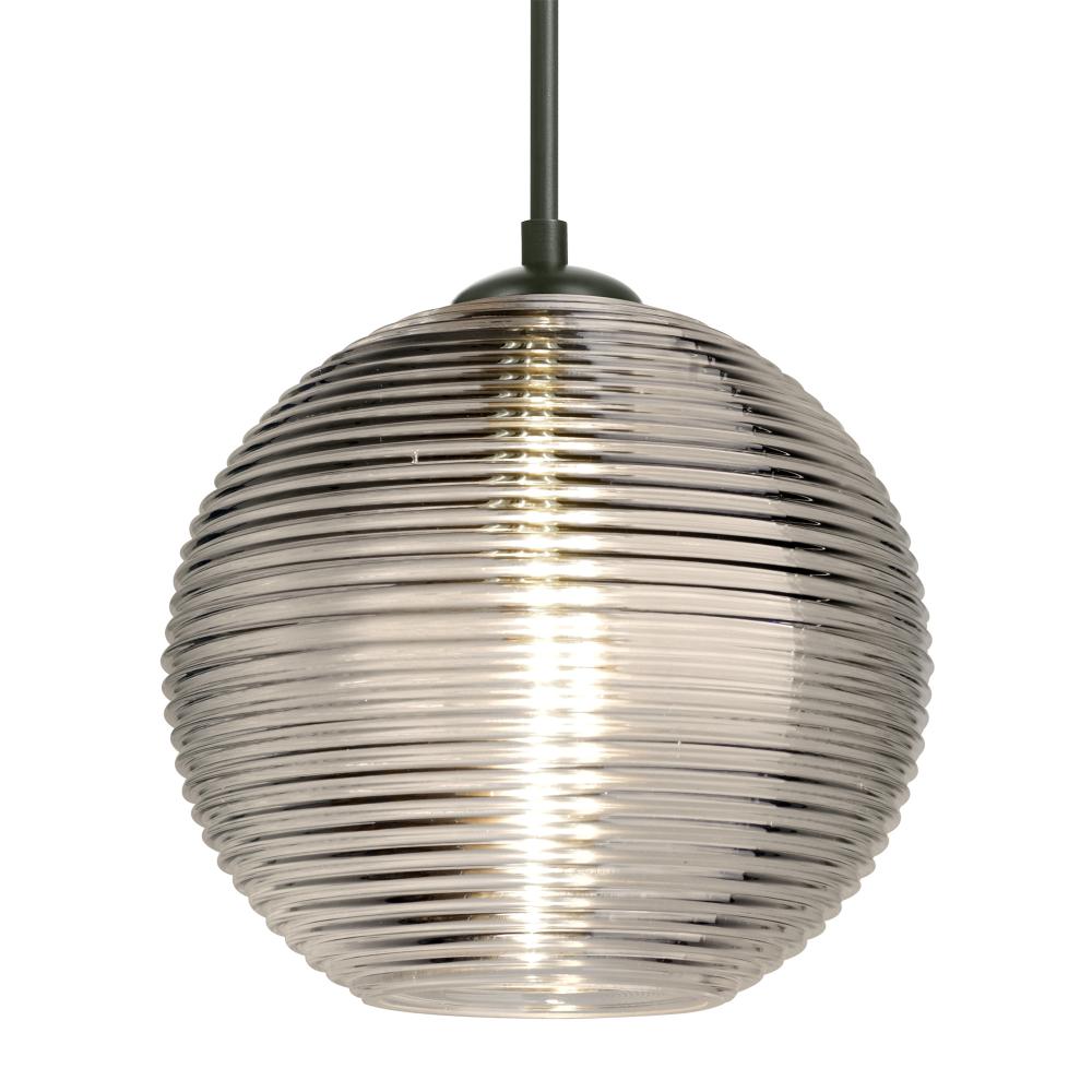 Besa Kristall 8 Pendant Black Smoke 1x75W Medium Base