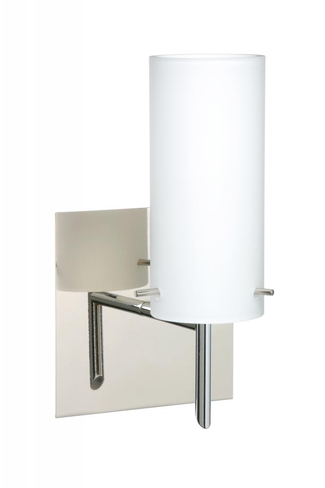 Besa Wall With SQ Canopy Copa 3 Chrome Opal Matte 1x40W G9