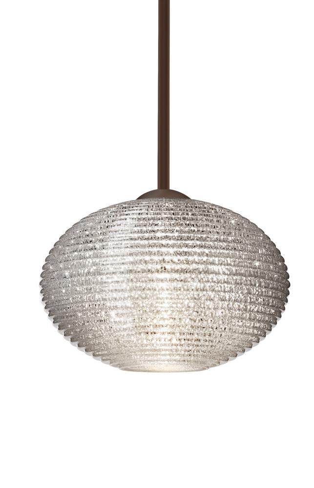 Besa Stem Pendant Pape 10 Bronze Glitter 1x100W Medium Base