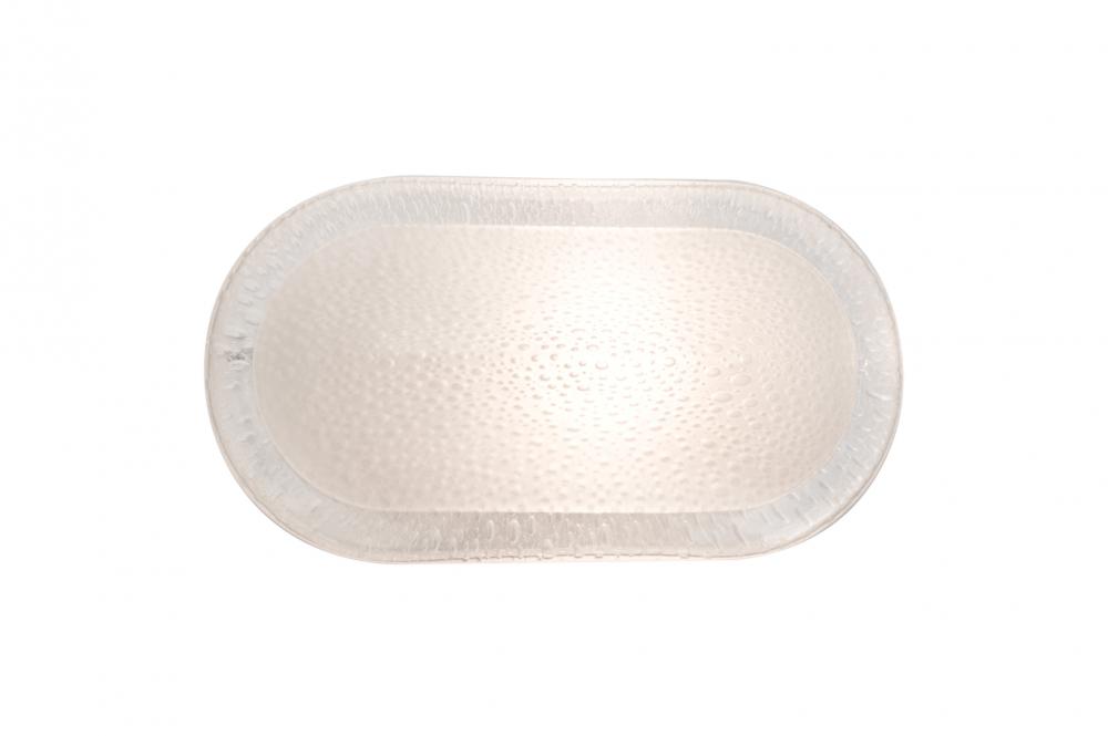 Besa, Cabo Vanity, Frost/Bubble, Satin Nickel Finish, 1x9W LED