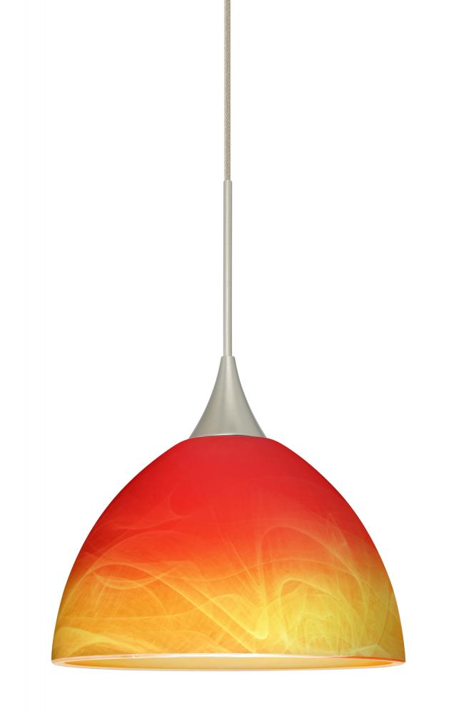 Besa Pendant Brella Satin Nickel Solare 1x5W LED