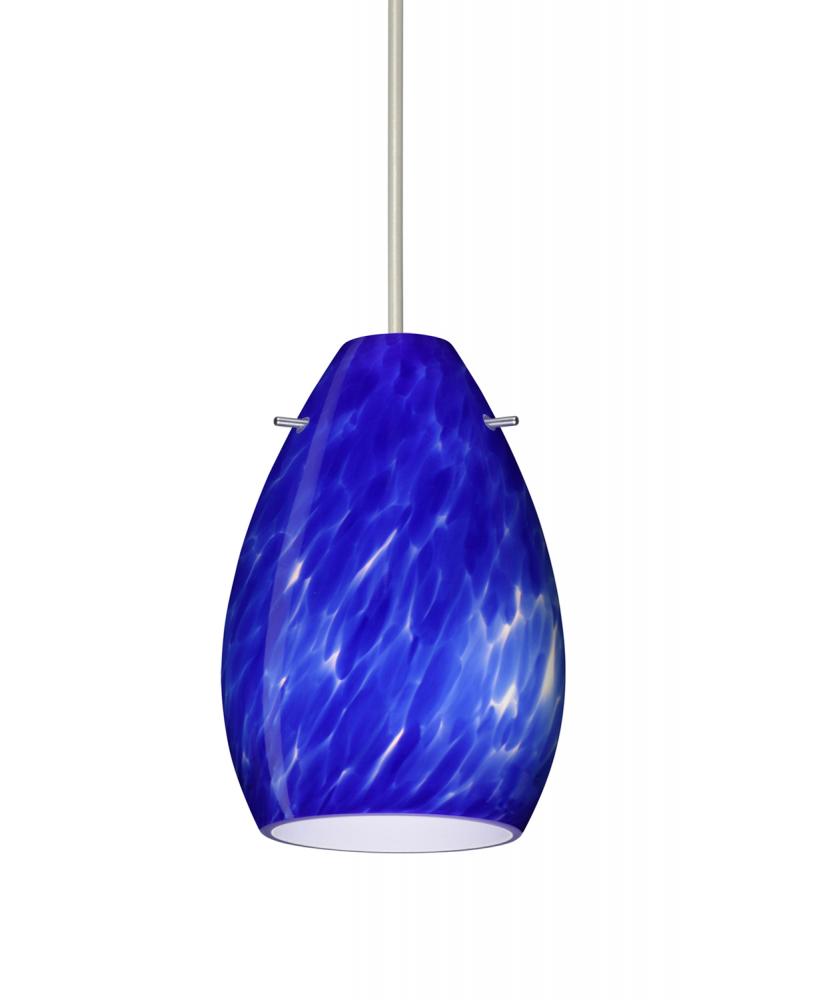 Besa Pendant Pera 6 Satin Nickel Blue Cloud 1x50W MAX GY6.35 Base