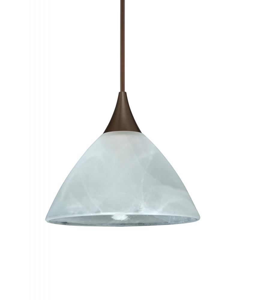 Besa Pendant Domi Bronze Marble 1x50W MAX GY6.35 Base