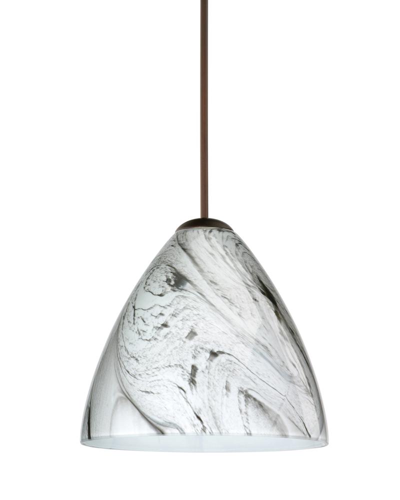 Besa Pendant Mia Bronze Marble Grigio 1x50W MAX GY6.35 Base