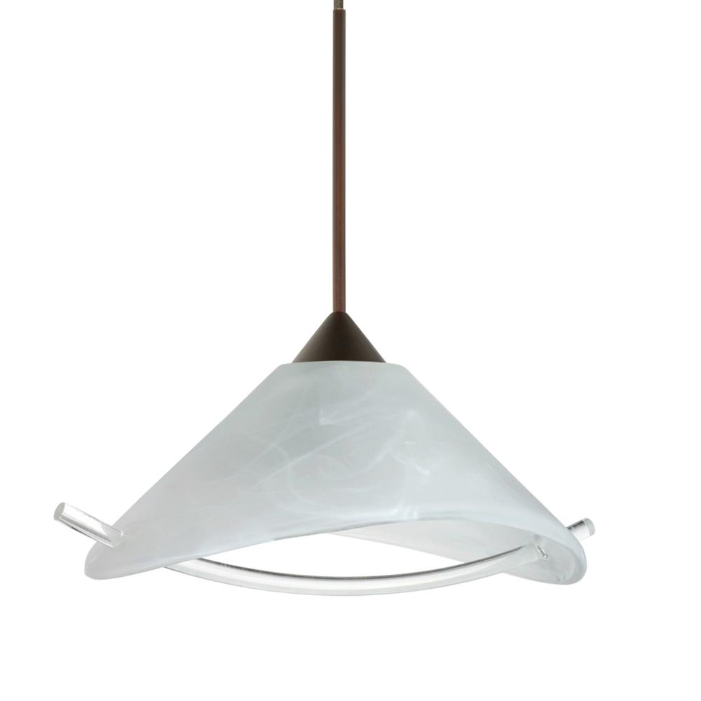 Besa Pendant Hoppi Bronze Marble/Clear 1x50W MAX GY6.35 Base
