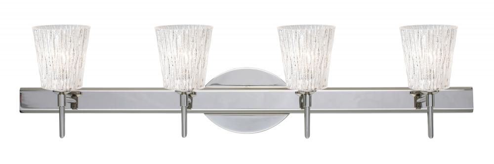 Besa Wall Nico 4 Chrome Glitter Stone 4x5W LED