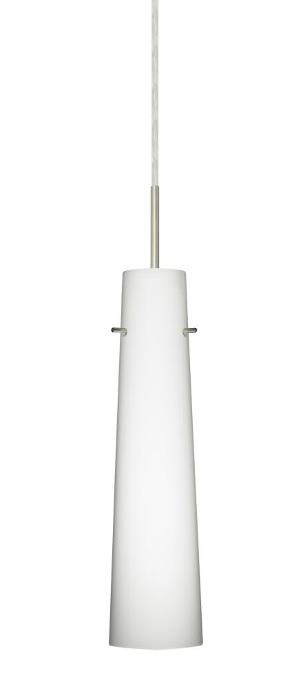Besa Camino Pendant For Multiport Canopy Satin Nickel Opal Matte 1x40W E12 base