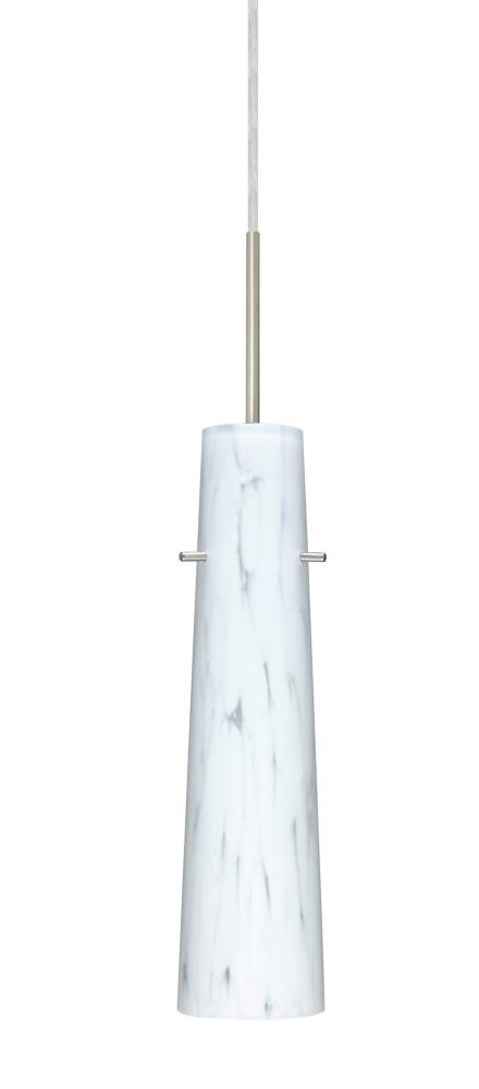 Besa Camino Pendant For Multiport Canopy Satin Nickel Carrera 1x40W E12 base