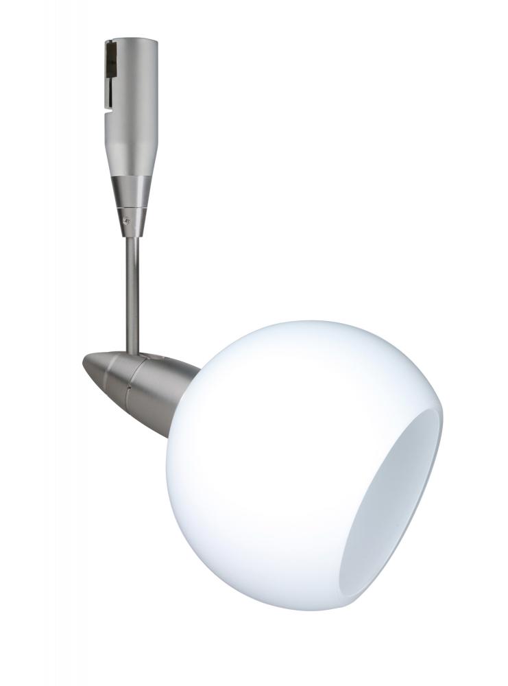 Besa Spotlight With 12" Stem Palla 3 Satin Nickel Opal Matte 1x35W Bipin MR11