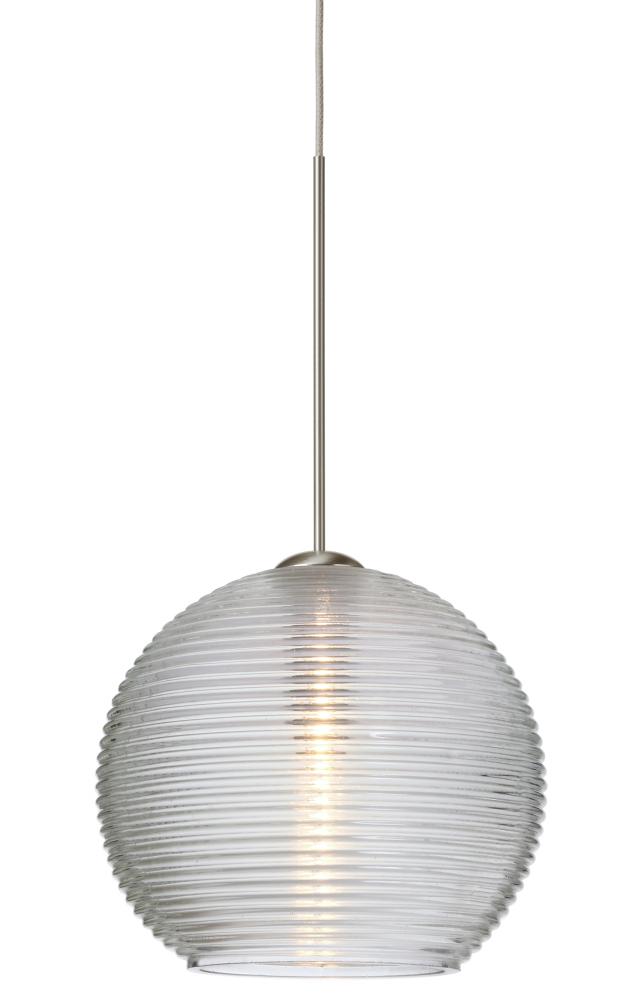 Besa Pendant Kristall 6 Satin Nickel Clear 1x35W MAX GY6.35 Base