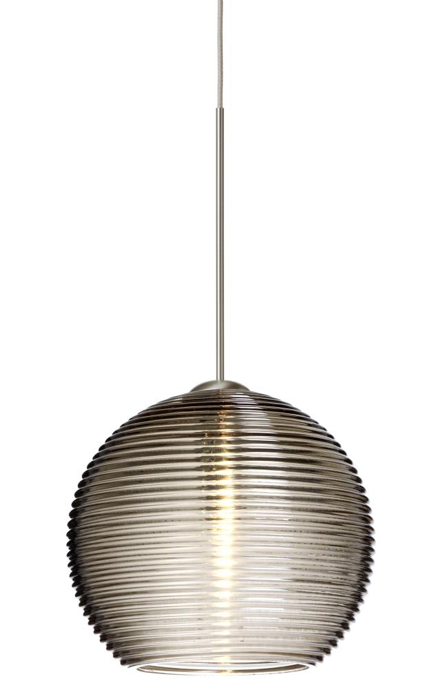 Besa Pendant Kristall 6 Satin Nickel Smoke 1x35W MAX GY6.35 Base