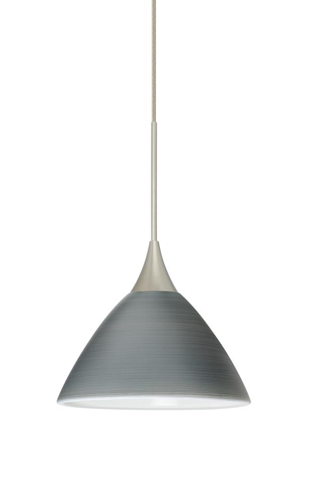 Besa Pendant For Multiport Canopy Domi Satin Nickel Titan 1x50W MAX GY6.35 Base