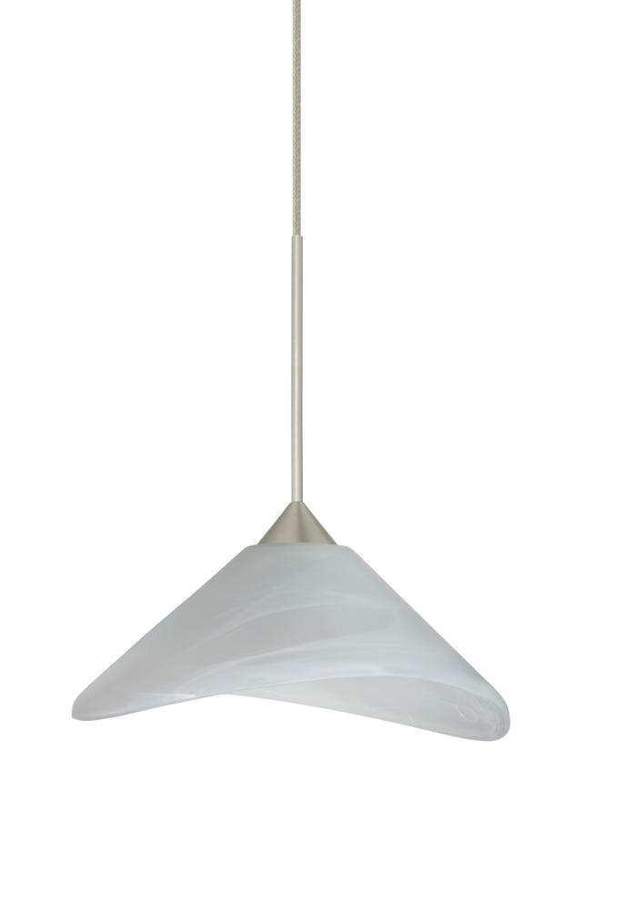 Besa Pendant For Multport Canopy Hoppi Satin Nickel Marble 1x50W MAX GY6.35 Base