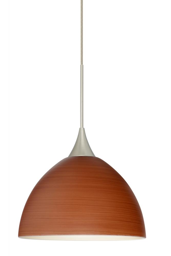 Besa Pendant For Multiport Canopy Brella Satin Nickel Cherry 1x50W MAX GY6.35 Base