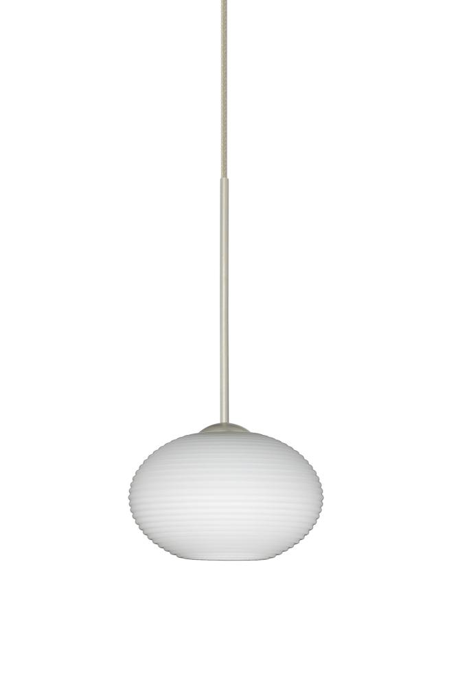 Besa Pendant For Multiport Canopy Lasso Satin Nickel Opal Matte 1x50W MAX GY6.35 Base