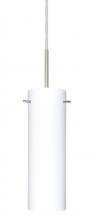Besa Lighting 1BT-493007-HAL-SN - Besa Copa Pendant Satin Nickel Opal Matte 1x40W Halogen