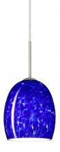 Besa Lighting 1JT-169786-LED-SN - Besa Lucia LED Pendant Blue Cloud Satin Nickel 1x9W LED