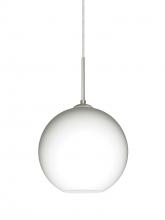 Besa Lighting 1JT-COCO807-SN - Besa Coco 8 Pendant, Opal Matte, Satin Nickel Finish, 1x60W Medium Base