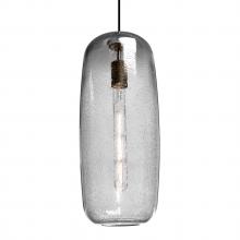 Besa Lighting 1JT-PINOT18CL-EDIL-BK - Besa, Pinot 18 Cord Pendant, Clear Bubble, Black FInish 1x4W LED Filament
