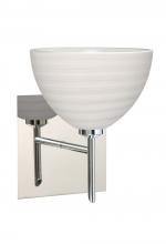 Besa Lighting 1SW-4679KR-CR-SQ - Besa Wall With SQ Canopy Brella Chrome Chalk 1x40W G9