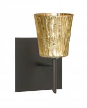 Besa Lighting 1SW-5125GF-BR-SQ - Besa Wall With SQ Canopy Nico 4 Bronze Stone Gold Foil 1x40W G9