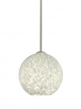 Besa Lighting 1TT-COCO819-SN - Besa Coco 8 Stem Pendant, Carrera, Satin Nickel Finish, 1x60W Medium Base