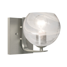 Besa Lighting 1WC-JILLYCL-EDIL-SN - Besa, Jilly Vanity, Vapor Clear, Satin Nickel Finish, 1x5W LED Filament