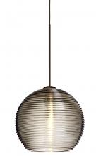 Besa Lighting 1XC-461502-BR - Besa Pendant Kristall 6 Bronze Smoke 1xMAX GY6.35 Base