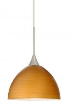Besa Lighting 1XC-4679OK-LED-SN - Besa Pendant Brella Satin Nickel Oak 1x6W LED